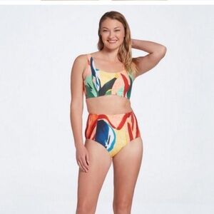 CALIA by Carrie Underwood Power Sculpt Top Floral Painterly Medium High Support